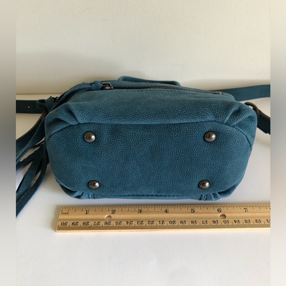 NEW Aimee Kestenberg Blaze Leather Mini Satchel Tidal Teal Crossbody - Picture 2 of 5